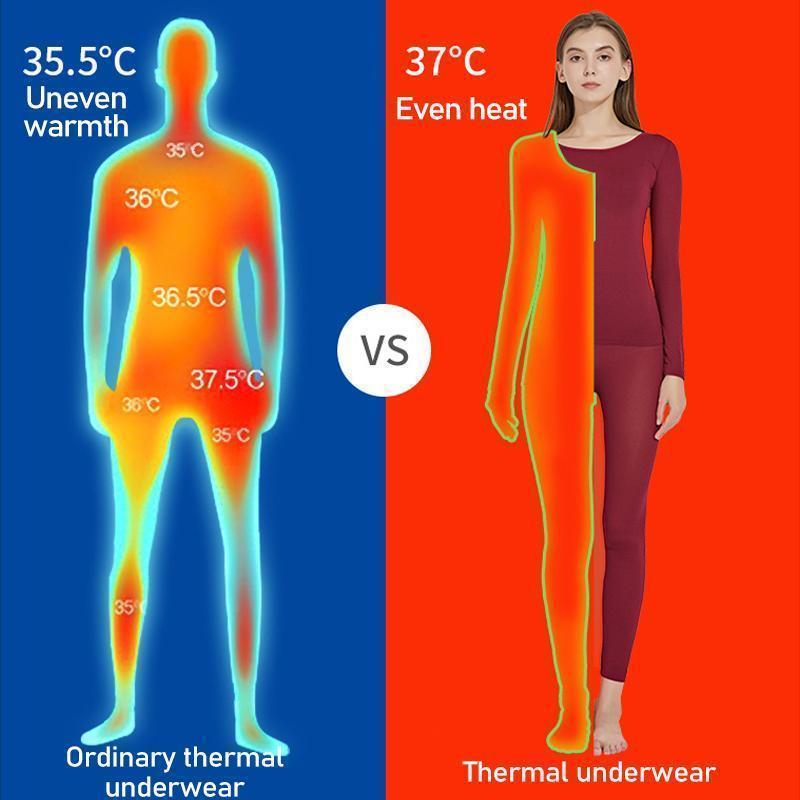 Elastic and seamless thermal underwear: Comfort and warmth