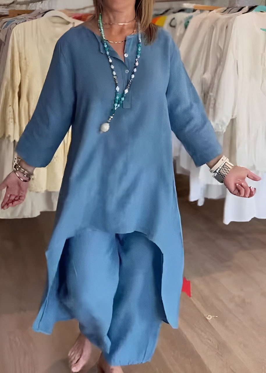 Conjunto de pantalón de lino