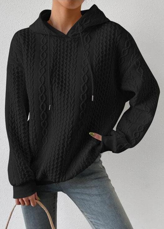 Jacquard hoodie: comfort and style combined