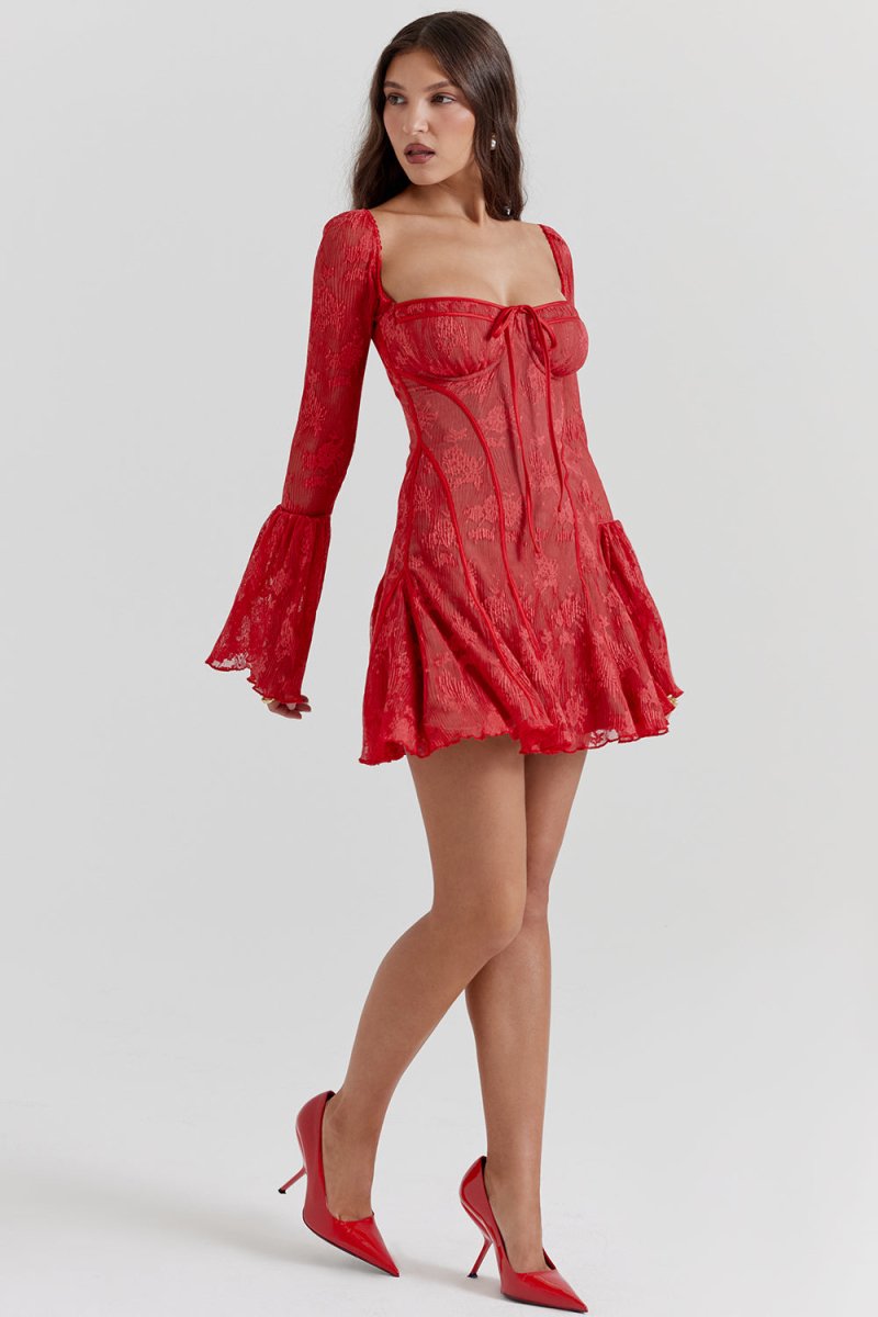 Vestido corset de encaje vintage para una silueta elegante