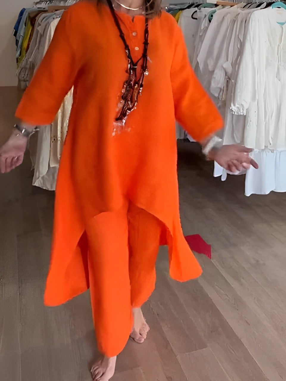 Conjunto de pantalón de lino