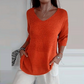 Maglione alto con scollo a V 